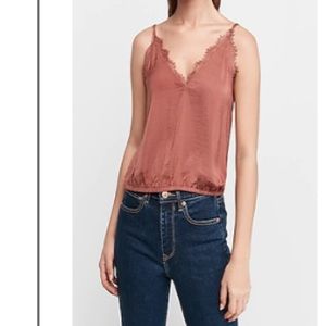 Express lace banned bottom cami